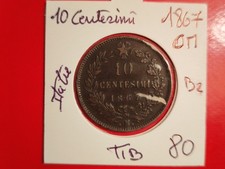 Italie 10 centesimi 1867 OM
