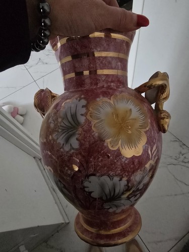 Vaso ceramica dipinto - ceramica, mano