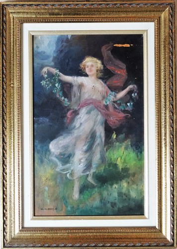 Spilla alois dipinto ad olio - dipinto,