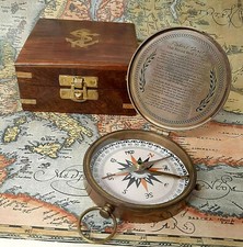 SET BUSSOLA OTTONE ANTICATO +