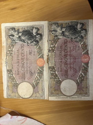 500 lire vecchia - vecchia, banconota