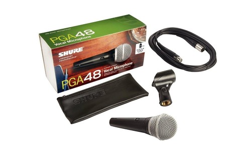 Shure pga48 xlr microfono - pga48, xlr-e