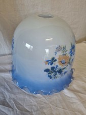 Paralume da soffitto blu pallido opaco a forma di campana 7 7/8" altezza x 10" diametro