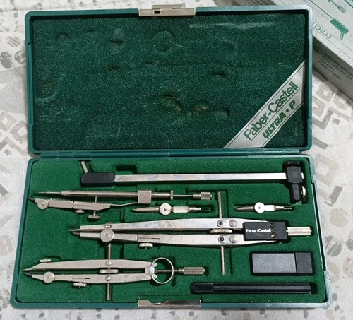 Compasso vintage faber - compasso, faber-castell
