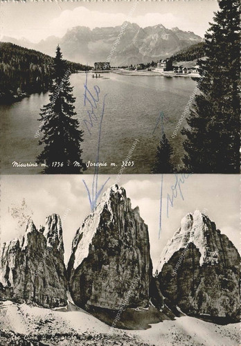El475 cartolina lago - lago, di