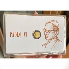 PAOLO VI BLISTER CON MONETA ORO 8K PAPA LUCIANI PERFETTE CONDIZIONI