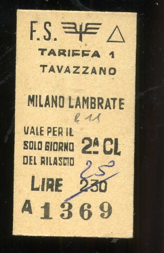 Biglietto treno ferrovia - biglietto,