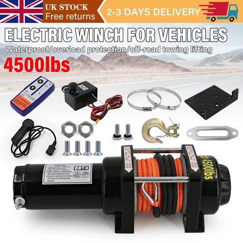 Argano elettrico 4500lbs 12v - argano,