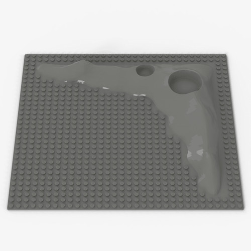 Lego baseplate rialzato - lego®, baseplate,