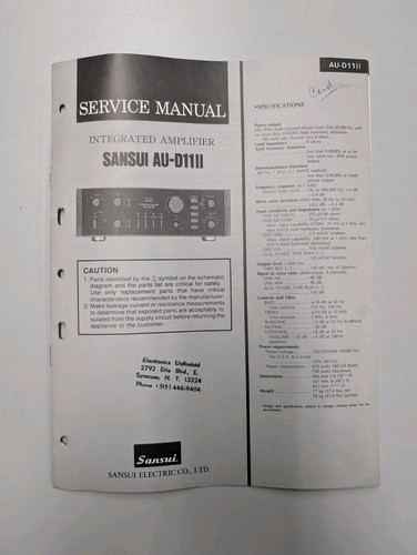 Sansui d11 amplificatore - ii,