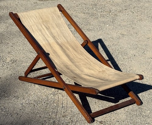 Poltrona antica tela legno