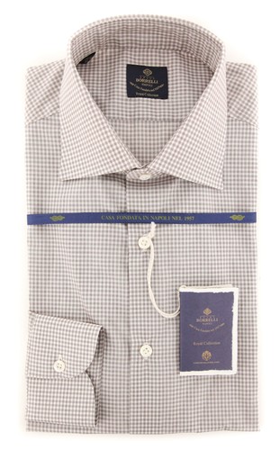 Camicia marrone luigi borrelli - luigi,