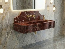 Lavabo artigianale in marmo