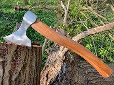 Ascia Ascia Vichinga Medioevo Ascia da Combattimento Ragnar Cavaliere Forgiato a Mano (NA3)