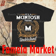 Nuova Camicia McIntosh Amplificatori Logo Cotone Maglietta Uomo Divertente Tg dalla S alla 5XL