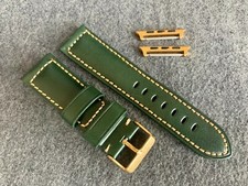 Cinturino 42 o 44mm ORO Apple watch iwatch 24mm VERDE con adattatori per cinturino