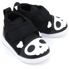 Scarpe da bambino ikiki Skull & Crossbones Pirate Squeaky V2 | Nero/Bianco