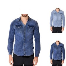 Camicia di Jeans Uomo Slim Fit