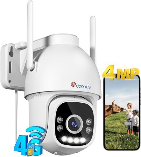 4mp 4g lte telecamera - 2.5k, 3g/4g