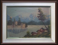 grazioso paesaggio di montagna