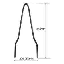 SCHIENALINO SISSY BAR SPORTSTER DYNA SOFTAIL ARCHETTO NERO UNIVERSALE MOTO HD