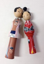 Coppia di bambole vintage