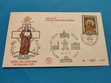 - ANNO SANTO MCMLXXV CITTÀ DEL VATICANO BUSTA FDC PRIMO GIORNO CON FRANCOBOLLO