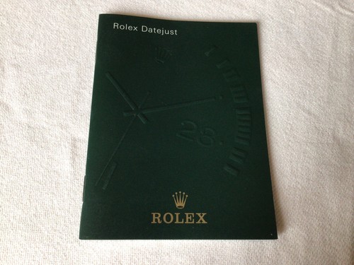 Libretto booklet rolex - booklet,
