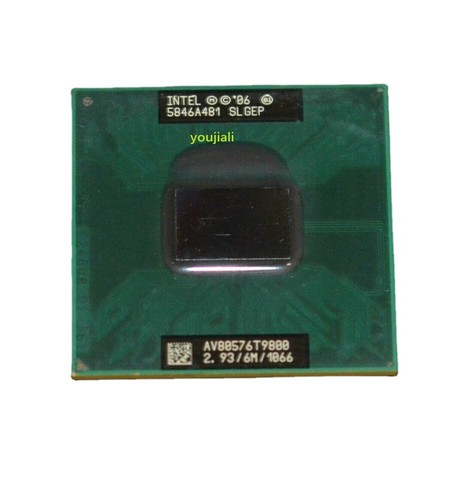 Intel core duo t9800 - core, 2,93