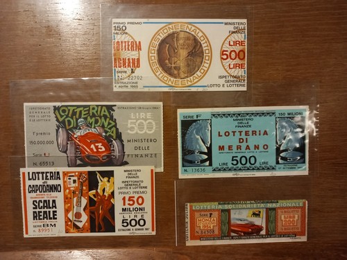 Lotteria raccolta 5 - lotteria, di