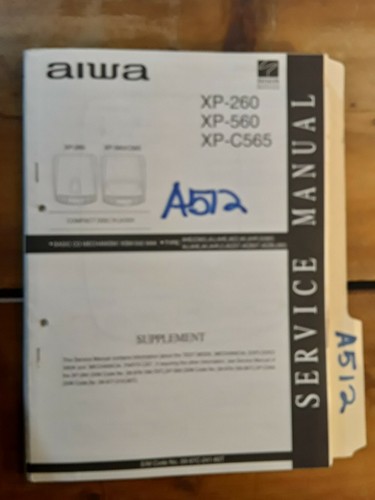 Aiwa 260 560 c565 manuale - xp-260,
