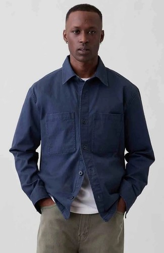 Giacca camicia uomo gap twill - camicia,