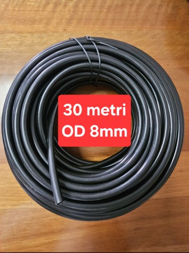 Metri tubo 8mm - metri, nero