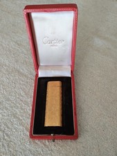 Accendino Cartier Paris Briquet Bark Design dorato