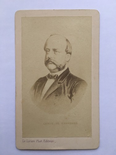 Cdv portrait comte de - portrait,