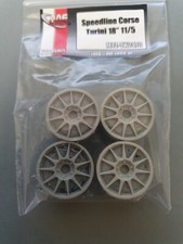 PIECES RESINE JANTES 1/24 SPEEDLINE WHEELS  11 RAYONS / 5 ECROUS  18" - TK2470