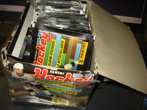 Box aperto panini hockey 1990 - hockey,