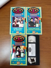 VIDEOCASSETTE VHS FRANCO FRANCHI E CICCIO INGRASSIA RACCOLTA COMPLETA  34 PEZZI.
