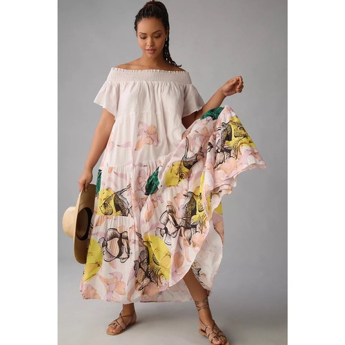 Maxi abito rosa - , anthropologie