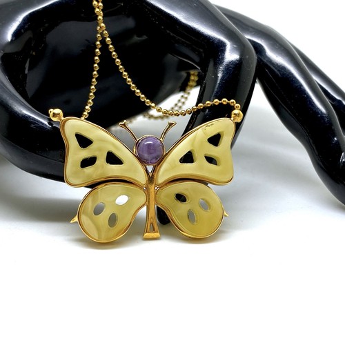 Collana con ciondolo - , ambra