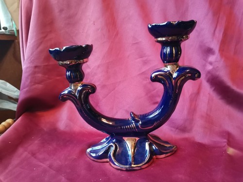 Candelabro ceramica gualdo - candelabro,