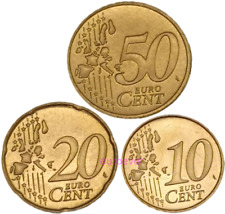 10 20 50 centesimi di euro UNC