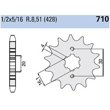 CP710Z16 PIGNONE P. 428 Z-16