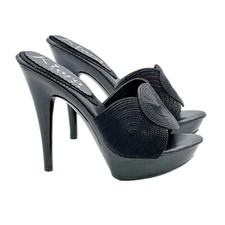 Zoccoli donna in Tessuto Nero