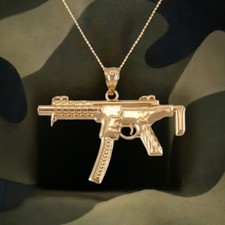 Collana con ciondolo pistola