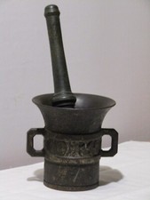 Mortaio antico metallo bronzo