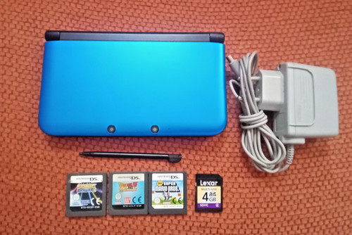Console nintendo 3ds bleu - console,