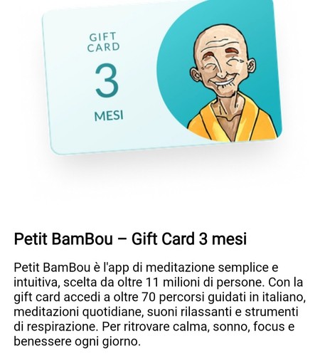 Gift card petit bambou mesi - gift,