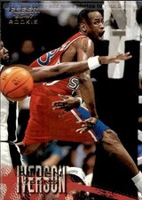 card NBA # 265 Allen Iverson Fleer 1997