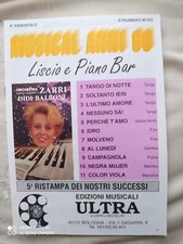 ORCHESTRA ZARRI "MUSICAL ANNI 60 - LISCIO E PIANO BAR" - 11 SPARTITI (1992)